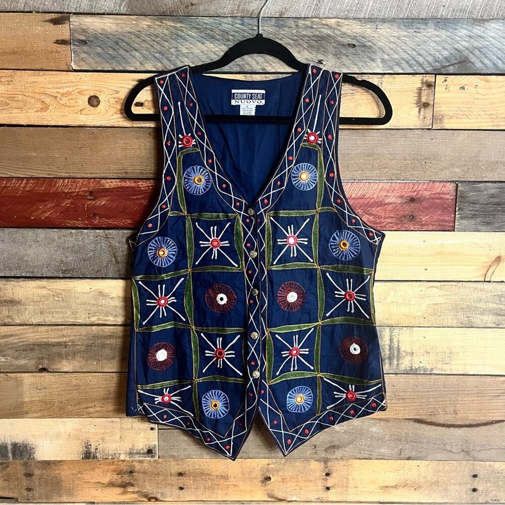 County Seat Nuovo Blue Vest Size Large